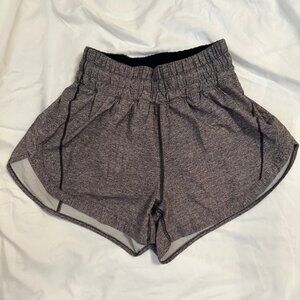 Lululemon Women's Hotty Hot Shorts Gray/Black Size 4 Activewear